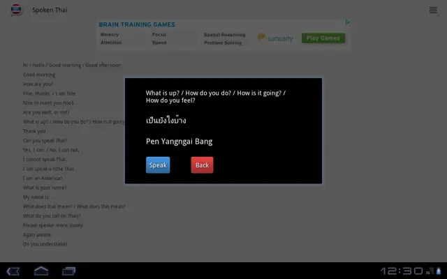 Spoken Thai android App screenshot 4